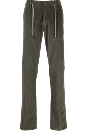CANALI Bukser, Herre, Grøn, 3XL, Bomuld, Drawstring Corduroy Bukser