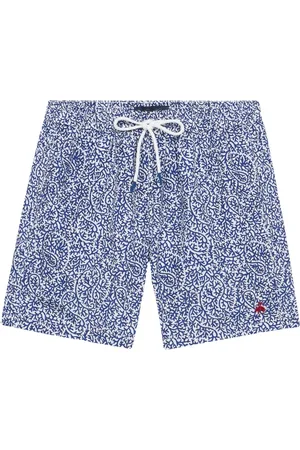 Brooks Brothers Badetøj, Herre, Flerfarvet, S, Uld, Blå Koralrev Badeshorts