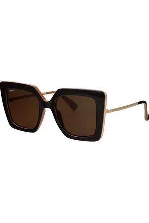 Max Mara Tilbehør, Dame, Brun, 52 MM, Uld, Solbriller