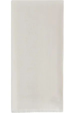 Elisabetta Franchi Tilbehør, Dame, Hvid, ONE SIZE, Polyester, Lurex Jacquard Pashmina