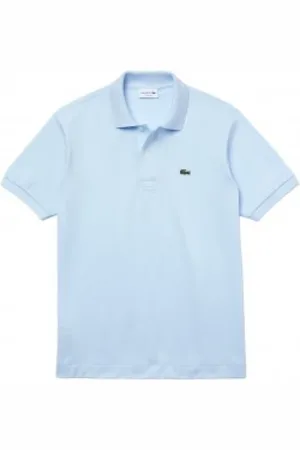 Lacoste Top, Herre, Blå, 4XL, Bomuld, Classic Fit Kortærmet Polo