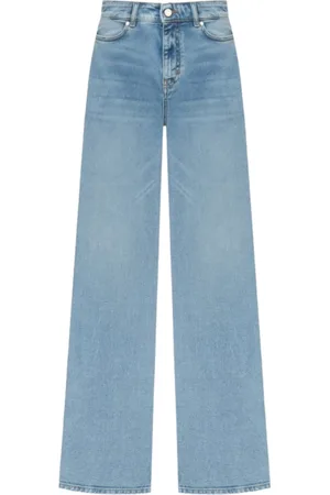 Max Mara Jeans, Dame, Blå, XS, Bomuld, Ginetta Jeans Straight Fit