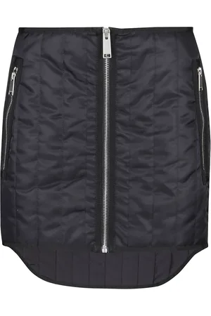 Heron Preston Nederdel, Dame, Sort, S, Uld, Ex-Ray Quilted Mini Skirt