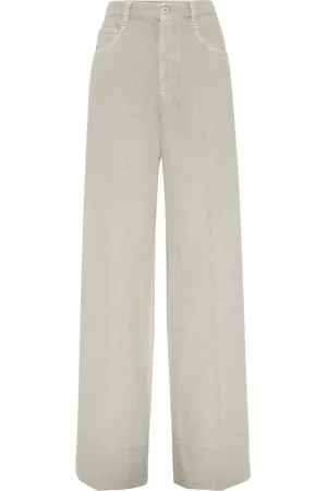 Brunello Cucinelli Bukser, Dame, , 2XS, Bomuld, Monili Loose Bukser