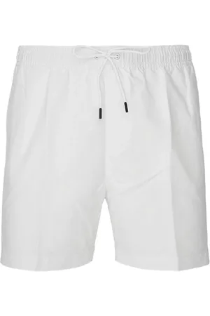 Calvin Klein Shorts, Herre, Hvid, 2XL, Polyester, Medium Badeshorts med Snøre