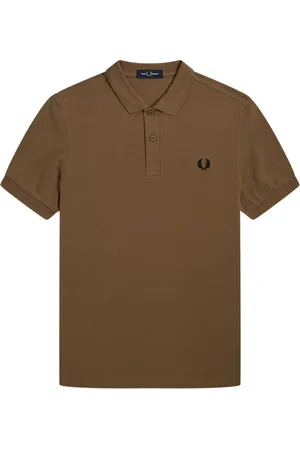 Fred Perry Top, Herre, Brun, XL, Bomuld, Slim Fit Plain Polo