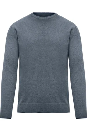 Bomboogie Strik, Herre, Grå, 2XL, Uld, Essential Crew-neck Sweater