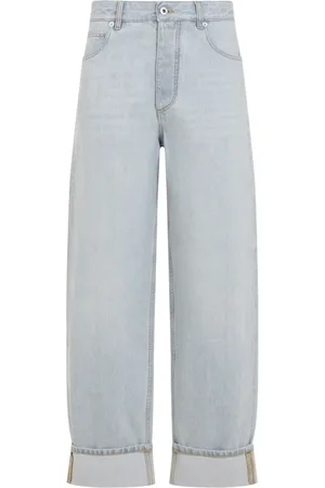 Bottega Veneta Jeans, Dame, Blå, 2XS, Bomuld, Lyseblå Bomuldsjeans
