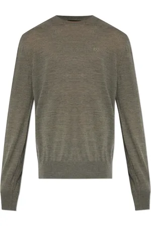 Dsquared2 Strik, Herre, Grå, 3XL, Uld, Uld Sweater