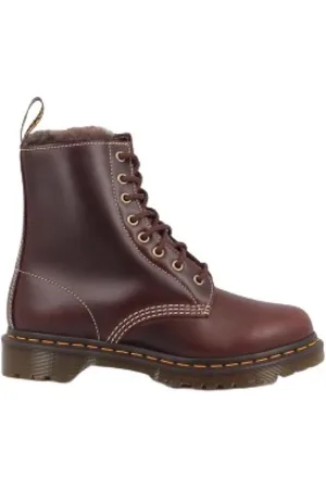 Dr. Martens Sko, Dame, Brun, 37 EU, Læder, Flade Snørestøvler