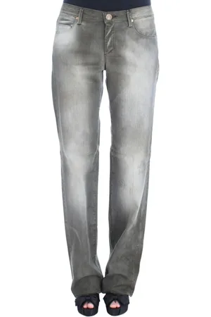 ERMANNO SCERVINO Jeans, Dame, Grå, W26, Bomuld, Grå Vasket Boyfriend Jeans