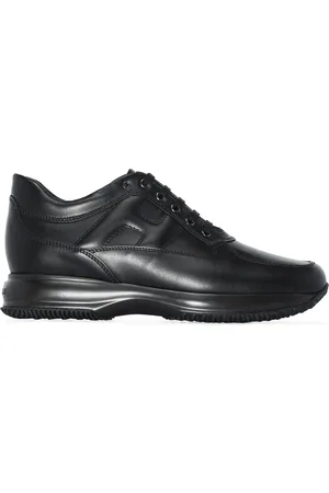 Hogan Sko, Herre, Sort, 39 1/2 EU, Læder, Interactive Sneakers