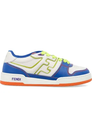 Fendi Sko, Dame, Flerfarvet, 37 EU, Læder, Low Top Læder Sneakers