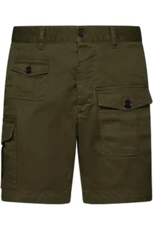 Dsquared2 Shorts, Herre, Grøn, 2XL, Uld, Stilfulde Denim Shorts