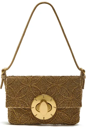 Maliparmi Taske, Dame, Gul, ONE SIZE, Uld, Lucky Beads Embroidery Skuldertaske