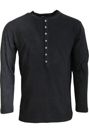 Dsquared2 Top, Herre, Sort, S, Bomuld, Sort bomuldslinned pullover sweater
