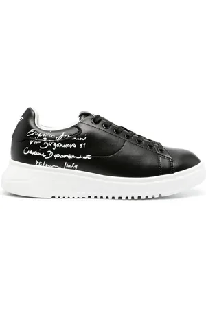 Emporio Armani Sko, Dame, Sort, 38 EU, Læder, Sneaker