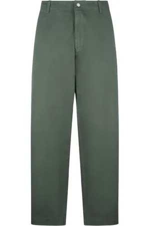 Emporio Armani Bukser, Herre, Grøn, M, Bomuld, Wide Bukser