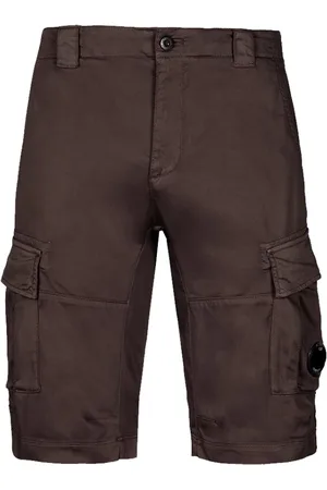 C.P. Company Shorts, Herre, Brun, M, Bomuld, Stretch Sateen Cargo Shorts