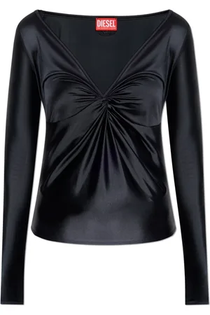 Diesel Top, Dame, Sort, XS, V-neck Top