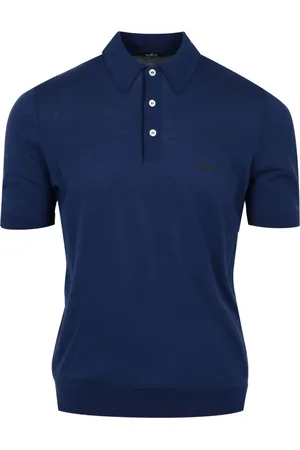 Hogan Top, Herre, Blå, L, Bomuld, Blå bomulds polo shirt