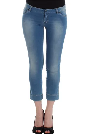 ERMANNO SCERVINO Jeans, Dame, Blå, XS, Bomuld, Capri Jeans