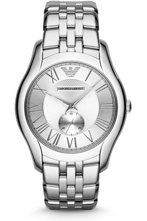 Emporio Armani Tilbehør, Herre, Grå, ONE SIZE, Quartz Analog Ur