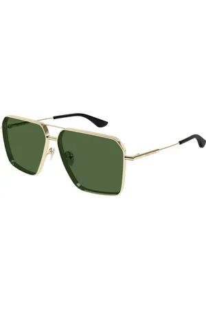 Alexander McQueen Tilbehør, Herre, Gul, 60 MM, Uld, Stilfulde solbriller Am0500S i sort