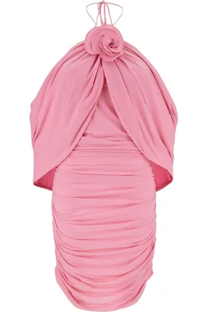 MAGDA BUTRYM Kjole, Dame, Lyserød, S, Mini Kjole med 3D Rose Applikation