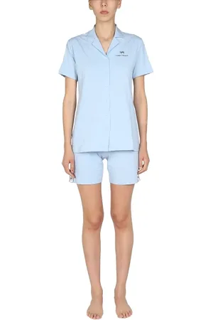 Chiara Ferragni Nightwear & Lounge, Dame, Blå, S, Uld, Logomania Pyjamas