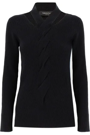 Fabiana Filippi Strik, Dame, Sort, S, Uld, Turtleneck