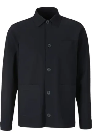 HERNO Jakke, Herre, Blå, 2XL, Marineblå Klassisk Krave Jakke