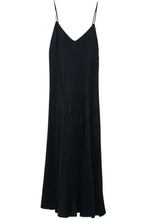 FORTE FORTE Kjole, Dame, Sort, S, Satin, Satin Slipdress Reversible Style