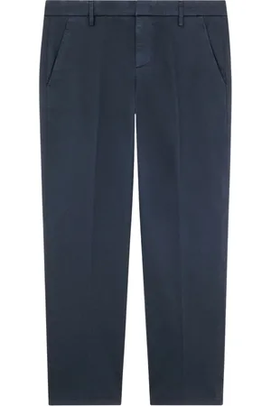 Dondup Bukser, Herre, Blå, W34, Bomuld, Blå Slim Chino Bukser