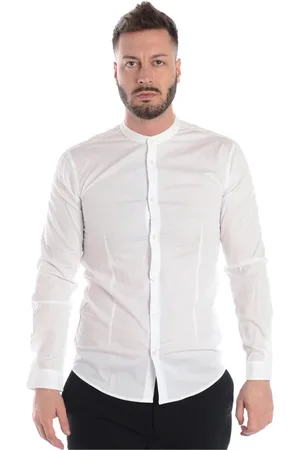 D.A. Daniele Alessandrini Skjorte, Herre, Hvid, 2XL, Bomuld, Slim Fit Skjorte