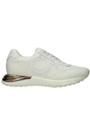 Salvatore Ferragamo Sko, Dame, Hvid, 39 1/2 EU, Uld, Stilfulde Sneakers