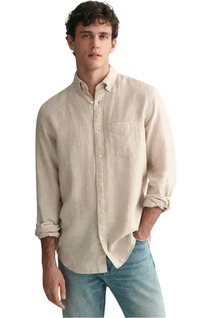 GANT Skjorte, Herre, , L, Tyl, Linen Shirt - Summer Style