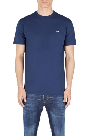 Dsquared2 Top, Herre, Blå, L, Bomuld, Kortærmet Cotton Logo T-shirt