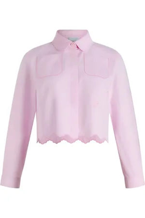 Patou Bluser & Skjorter, Dame, Lyserød, S, Bomuld, Rosa Skjorte Chic Stil Allsidig Slid