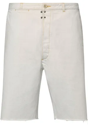 Maison Margiela Shorts, Herre, Hvid, S, Denim, Chalk Selvedge Denim Shorts