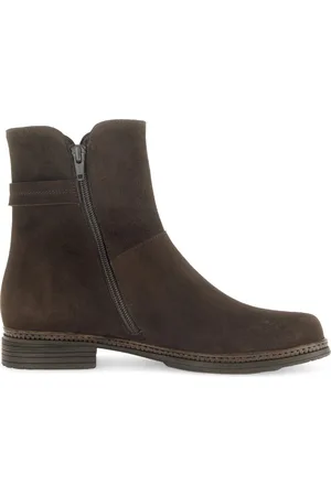Gabor Sko, Dame, Brun, 44 EU, Suede, Elegant Suede Ankelstøvle
