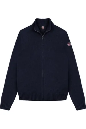 Colmar Strik, Herre, Blå, L, Cashmere, Cashmere Blend Zip Sweater