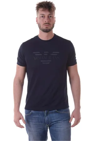 Emporio Armani Top, Herre, Blå, M, Bomuld, Sweatshirts