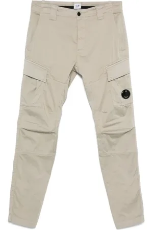 C.P. Company Bukser, Herre, Grøn, L, Bomuld, Slim-fit Cargobukser