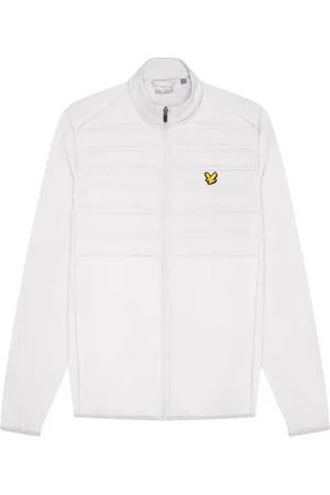 Lyle & Scott Jakke, Herre, Hvid, 2XL, Polyester, Hybrid Double Baffle Jakke
