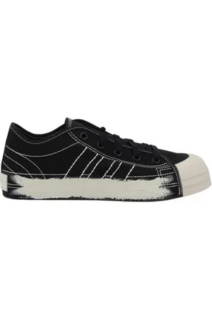 Y-3 Sko, Herre, Sort, 42 1/2 EU, LavTop Lærred Sneakers