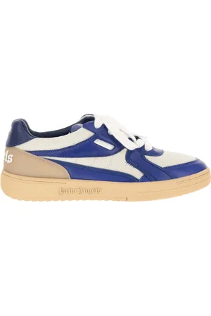 Palm Angels Sko, Herre, Blå, 40 EU, Læder, Color-Block Læder Sneakers
