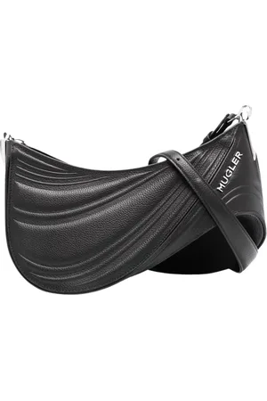 MUGLER Taske, Dame, Sort, ONE SIZE, Uld, Spiral Curve Skuldertaske
