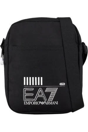 EA7 Taske, Herre, Sort, ONE SIZE, Uld, Sort tekstil skuldertaske til mænd