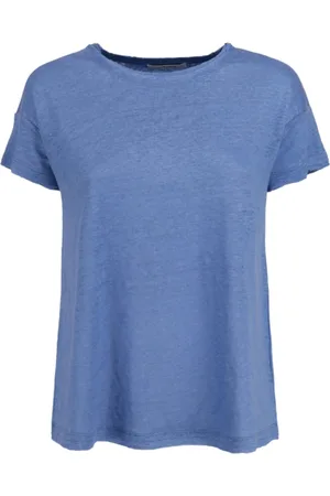 KANGRA CASHMERE Top, Dame, Blå, L, Uld, Stilfulde Sweaters Samling